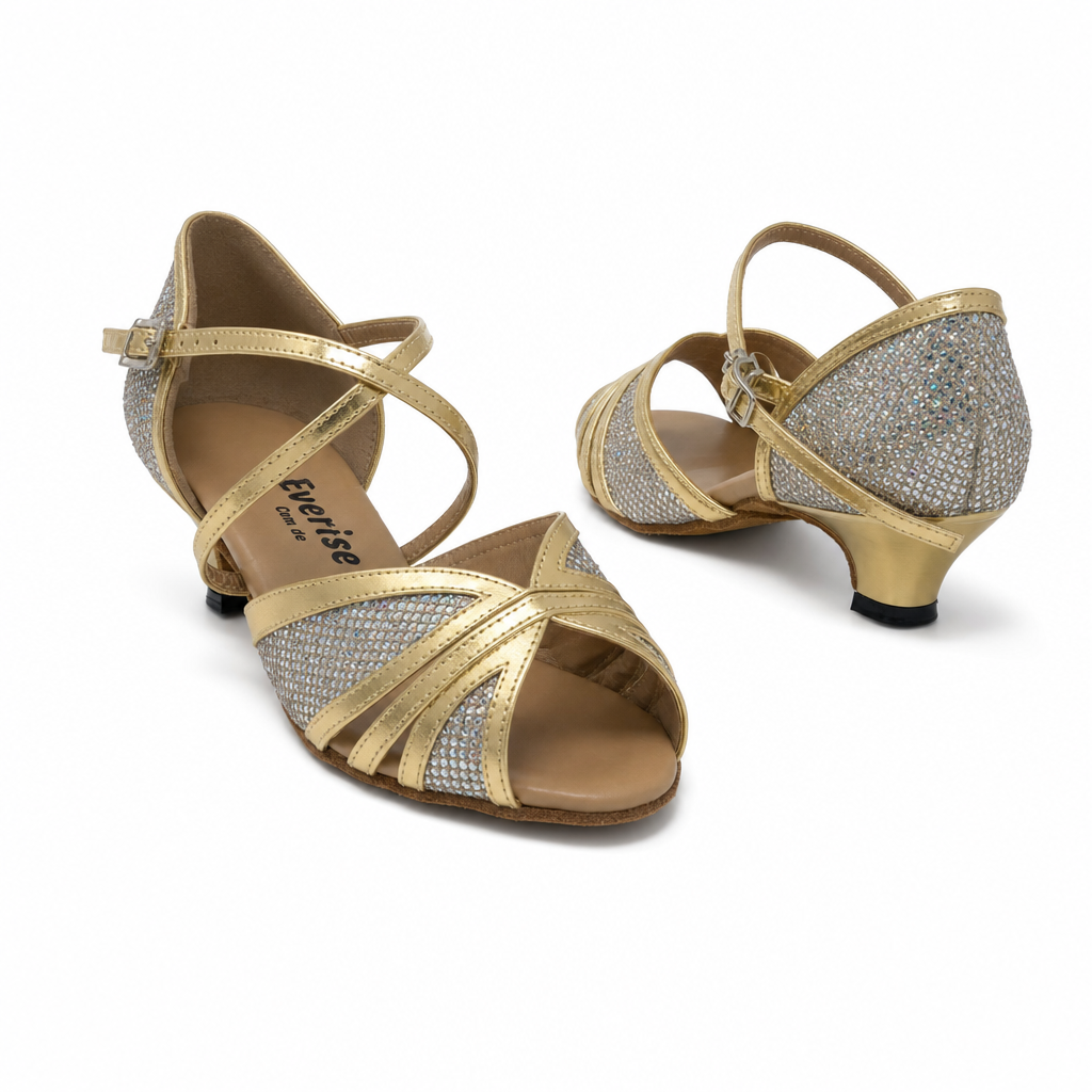 Gold Sparkle # 177401 - EveriseDanceShoes