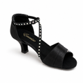 Black Satin Diamonds # 165923 - EveriseDanceShoes