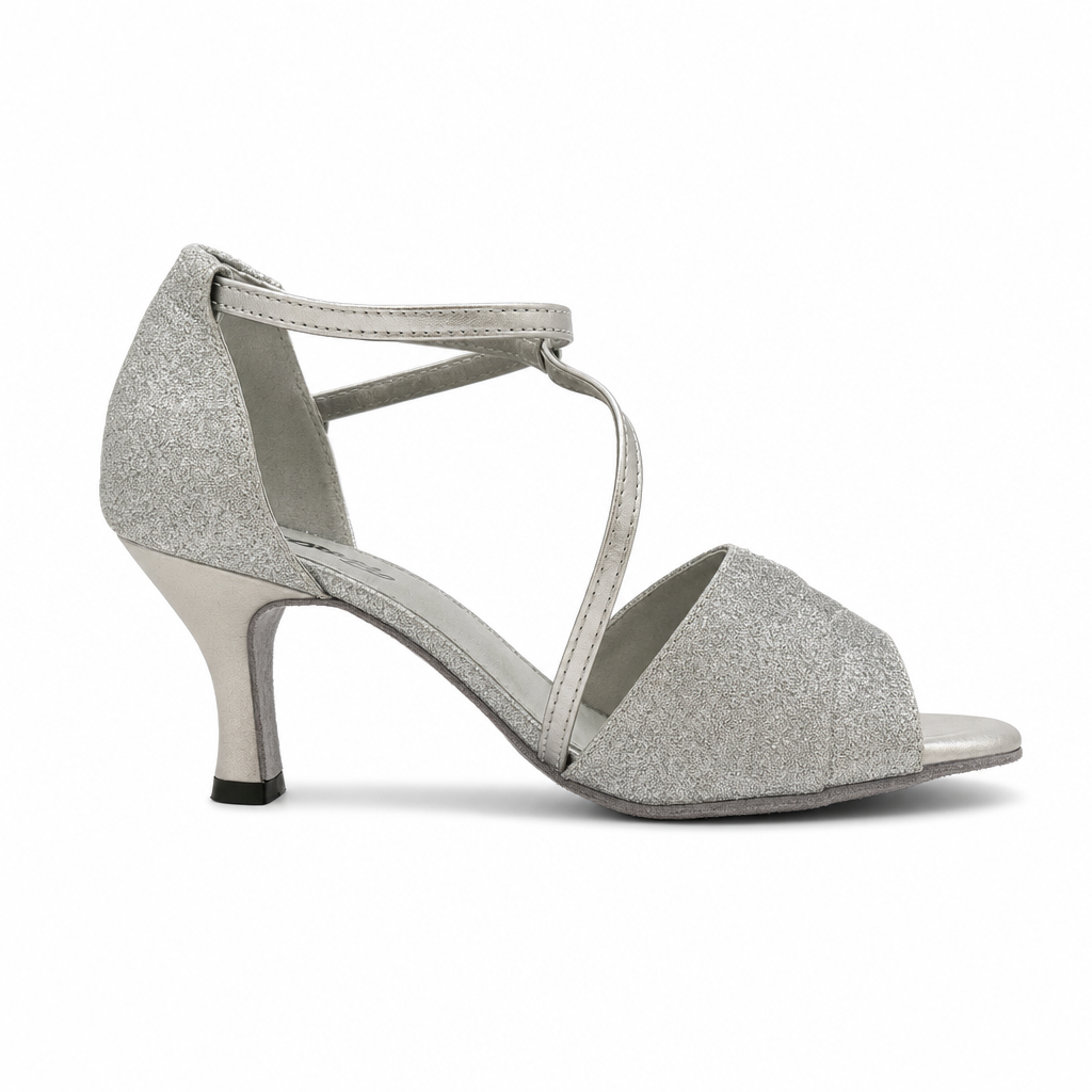 Silver Glitter # 165907 - EveriseDanceShoes