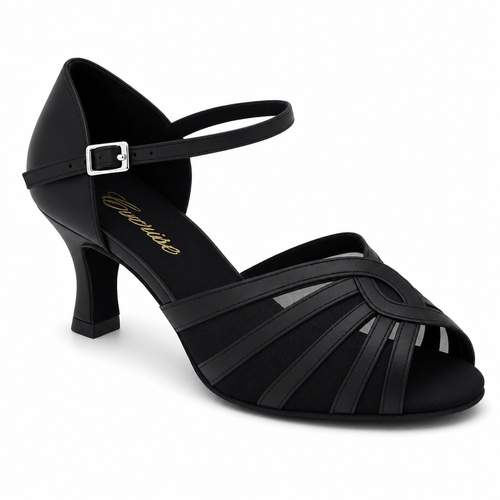 Black Mesh Cross #271904 - EveriseDanceShoes