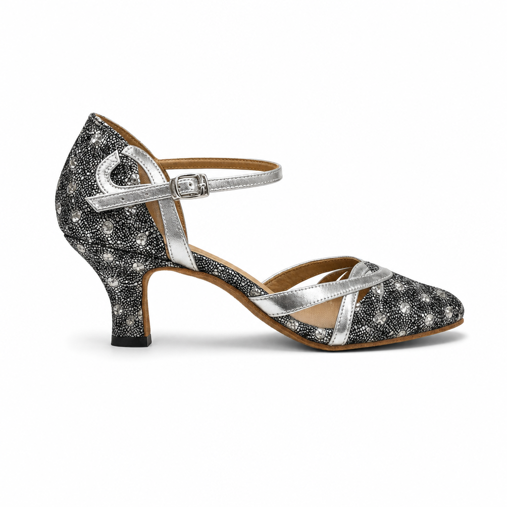 Silver/Black Glitter #7585305 - EveriseDanceShoes