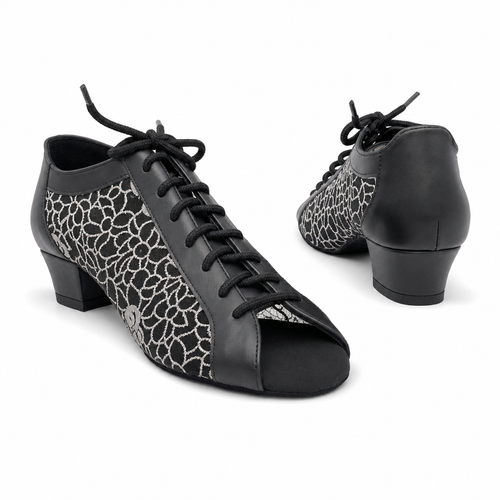 Black Mesh Flower #7564305 - EveriseDanceShoes
