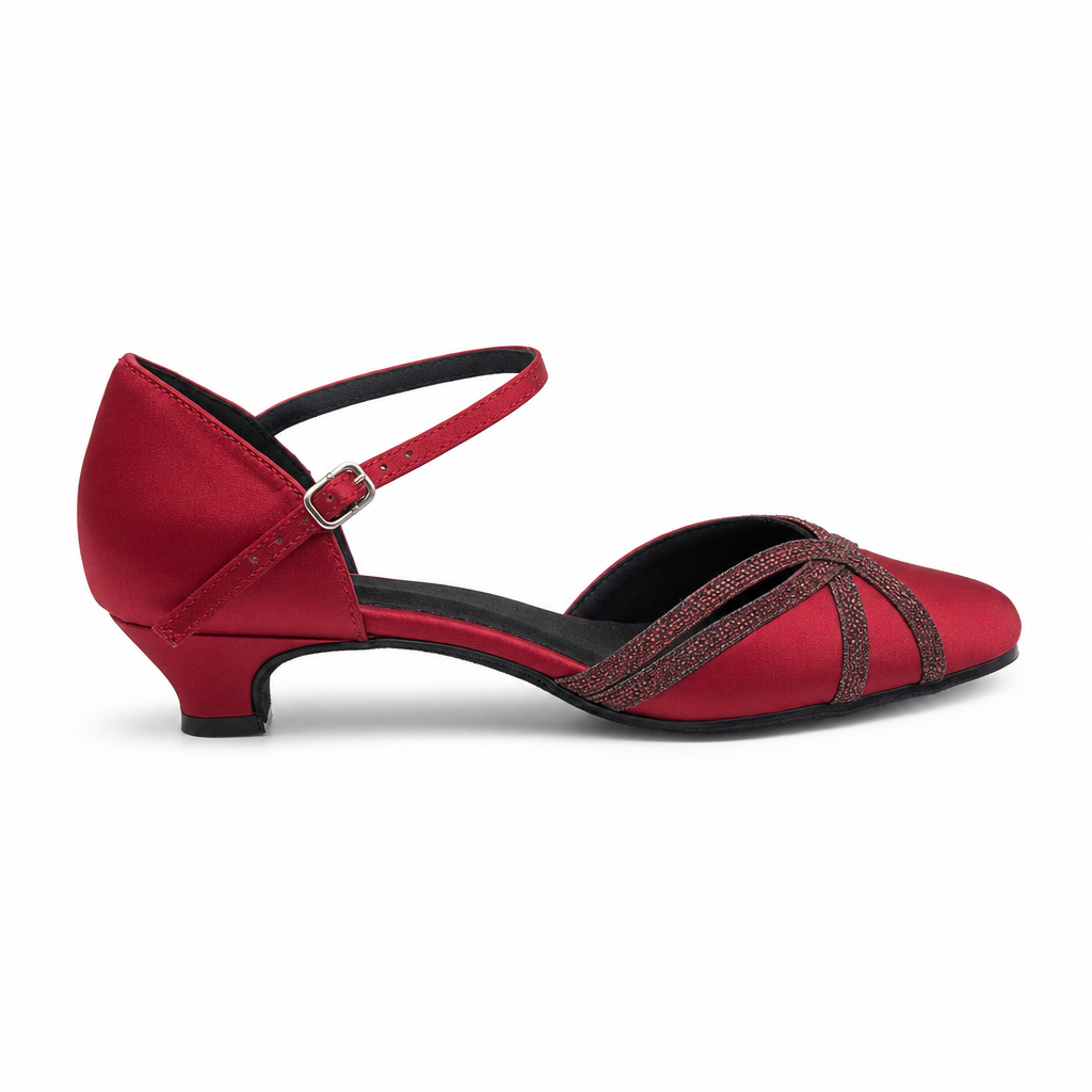 Red Glitter #7585402 - EveriseDanceShoes
