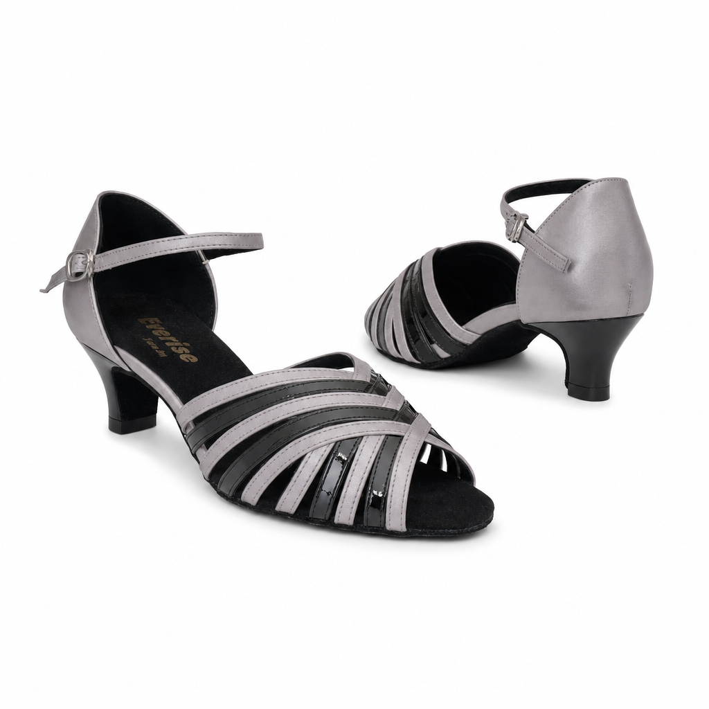 Silver/Black Stripes # 75373103 - EveriseDanceShoes