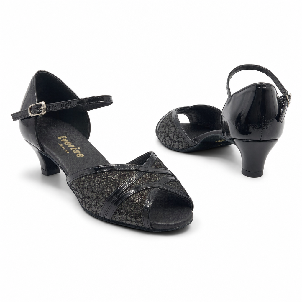 Black Shiny #173002 - EveriseDanceShoes