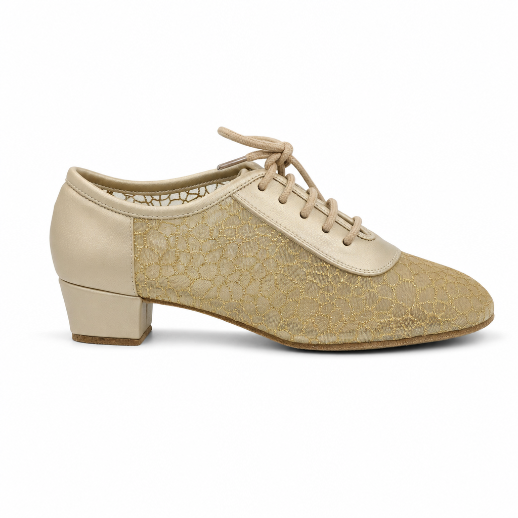 Gold Mesh Glitter #200205 - EveriseDanceShoes