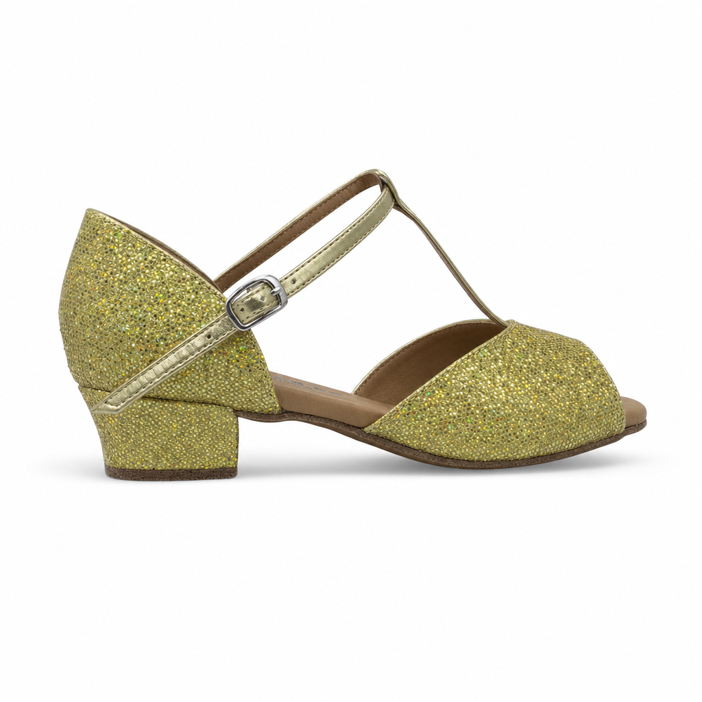 Gold Sparkling # 168702 - EveriseDanceShoes