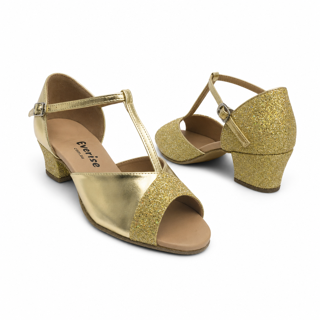 Gold Sparkling # 168702 - EveriseDanceShoes