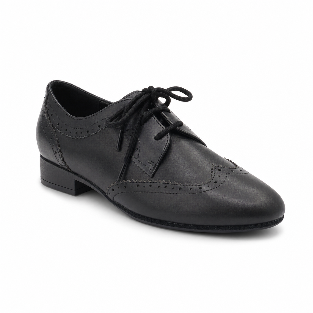 BLACK LEATHER #250901 - EveriseDanceShoes