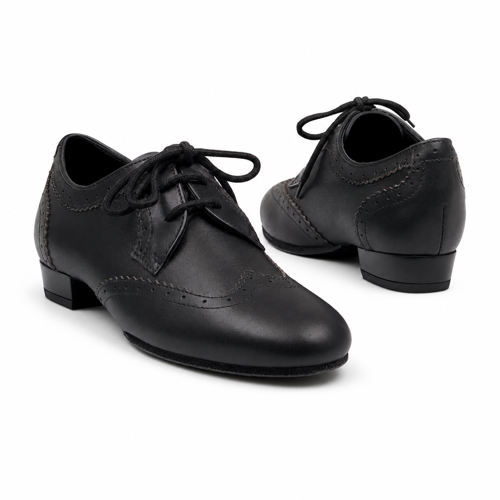 BLACK LEATHER #250901 - EveriseDanceShoes