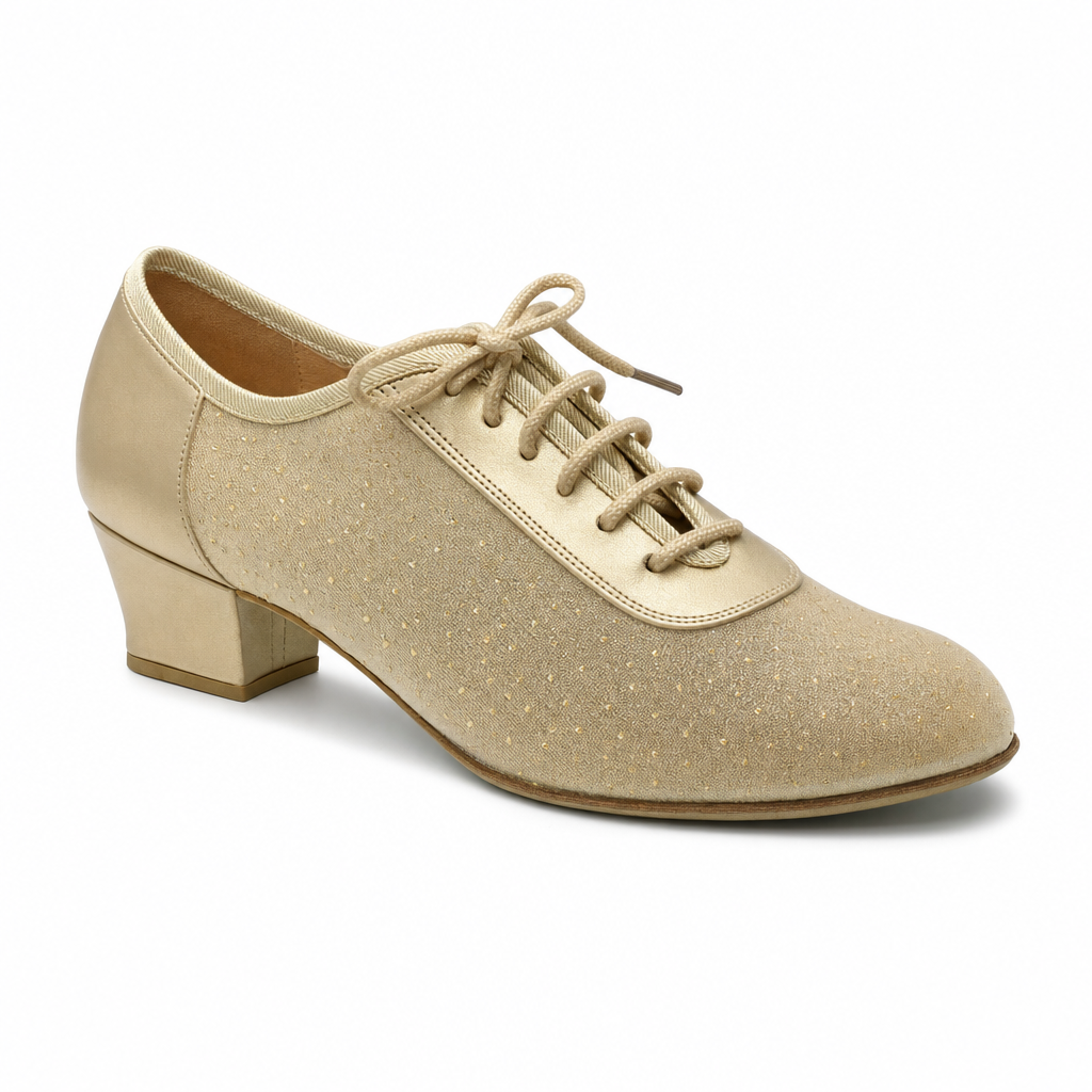 Gold Champagne Mesh #200205 - EveriseDanceShoes