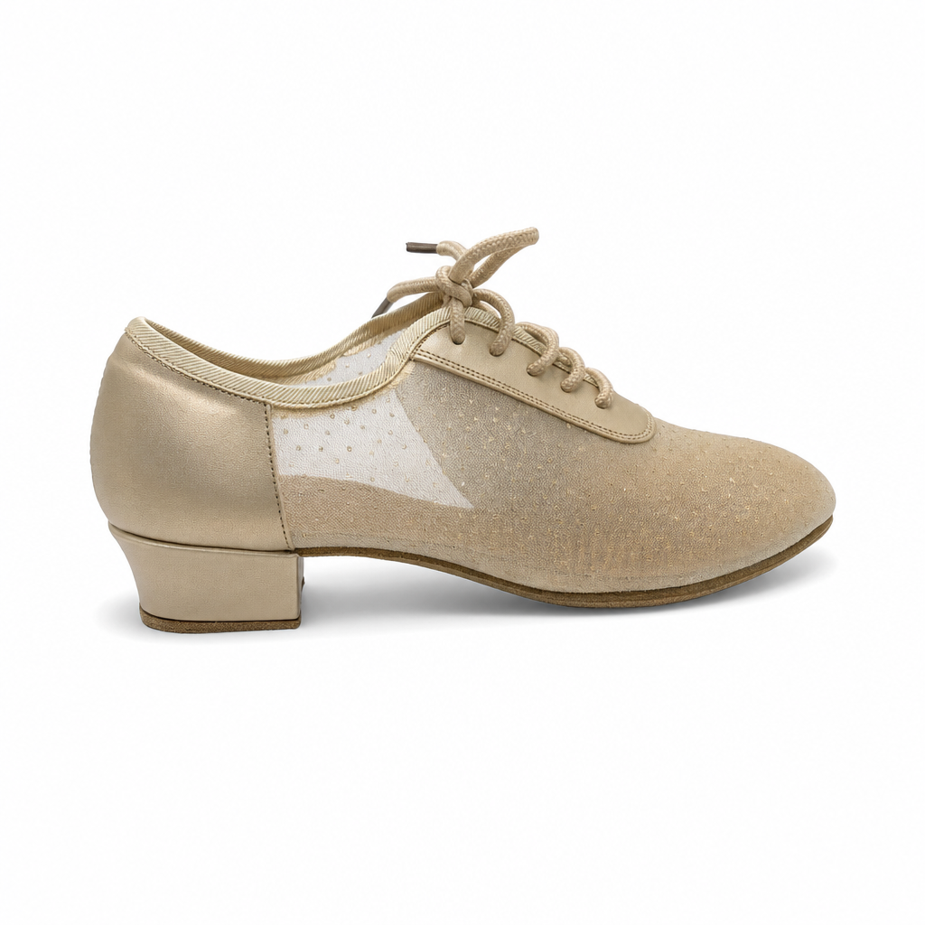 Gold Champagne Mesh #200205 - EveriseDanceShoes