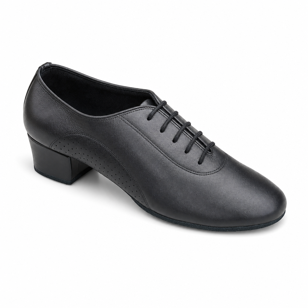 Latin Black Leather # 230301 - EveriseDanceShoes