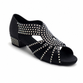 Black Satin Diamonds # 279502 - EveriseDanceShoes