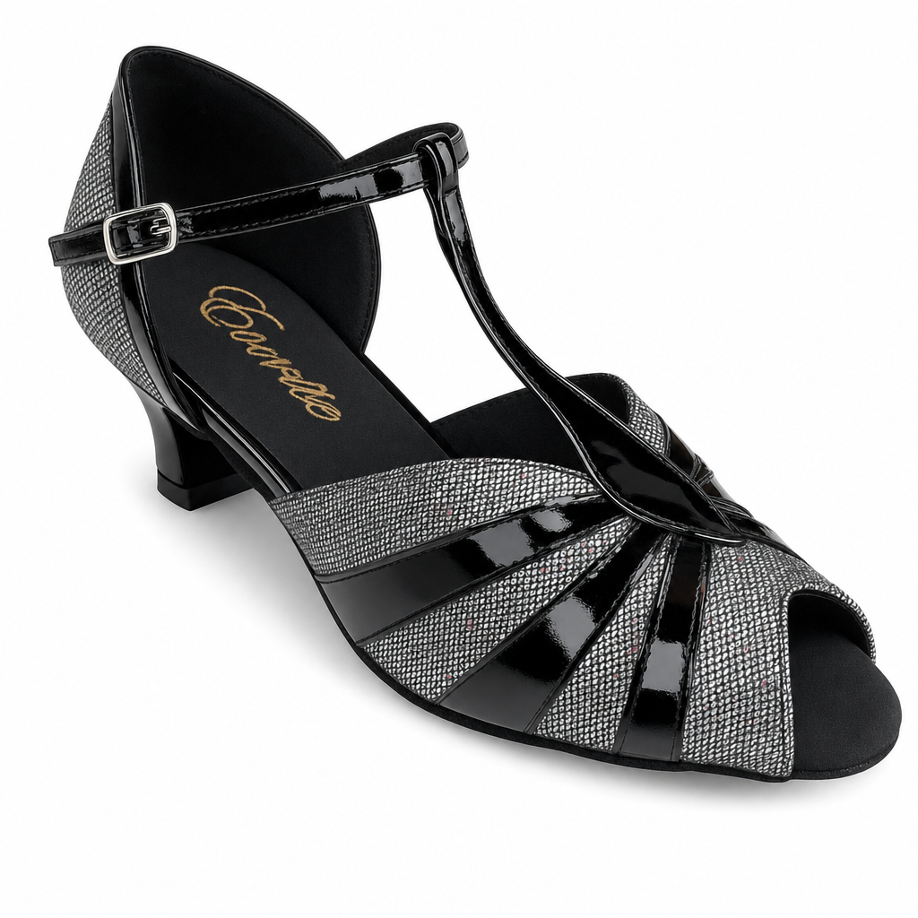 Black/Silver # 500503 - EveriseDanceShoes