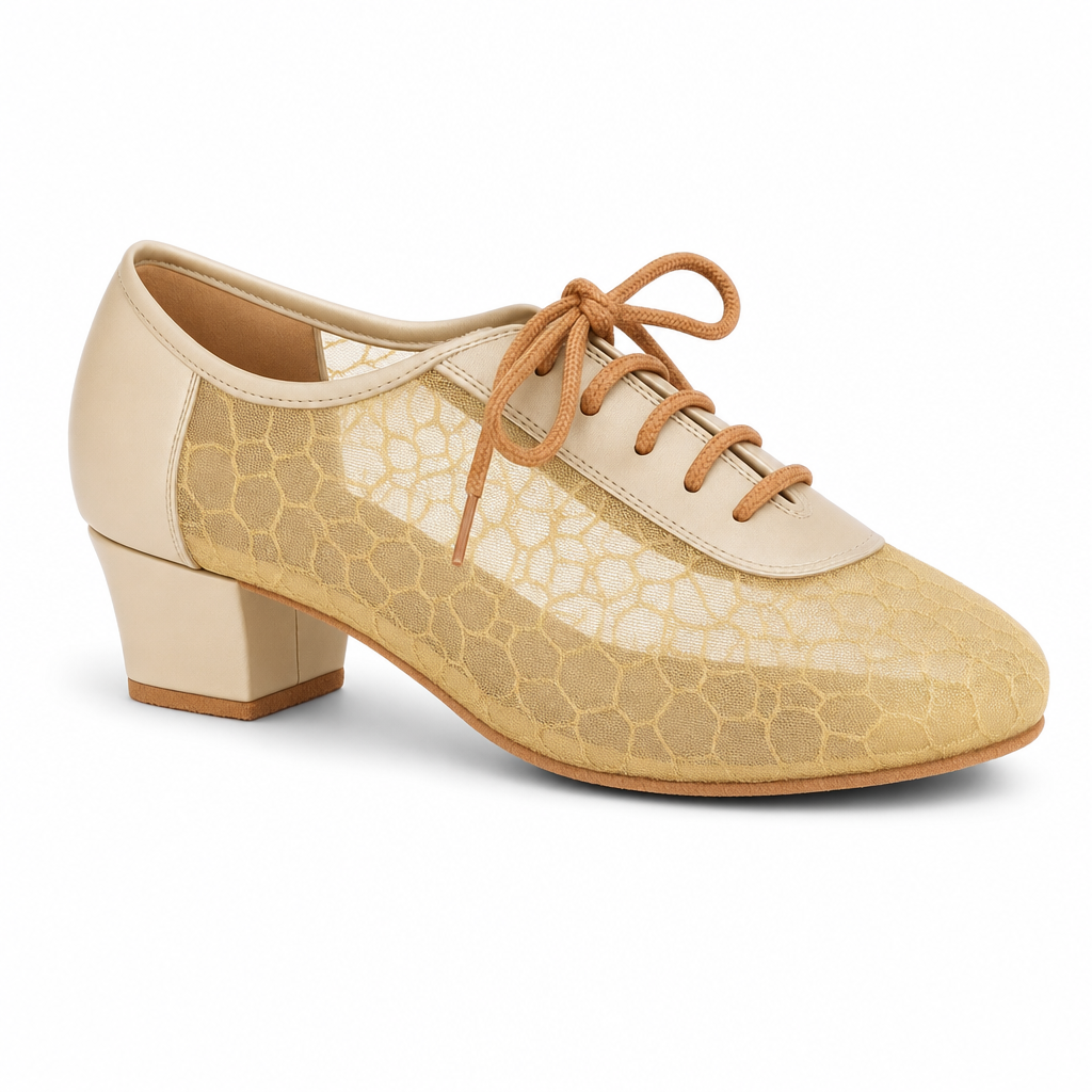 Golden Whisper Mesh - EveriseDanceShoes