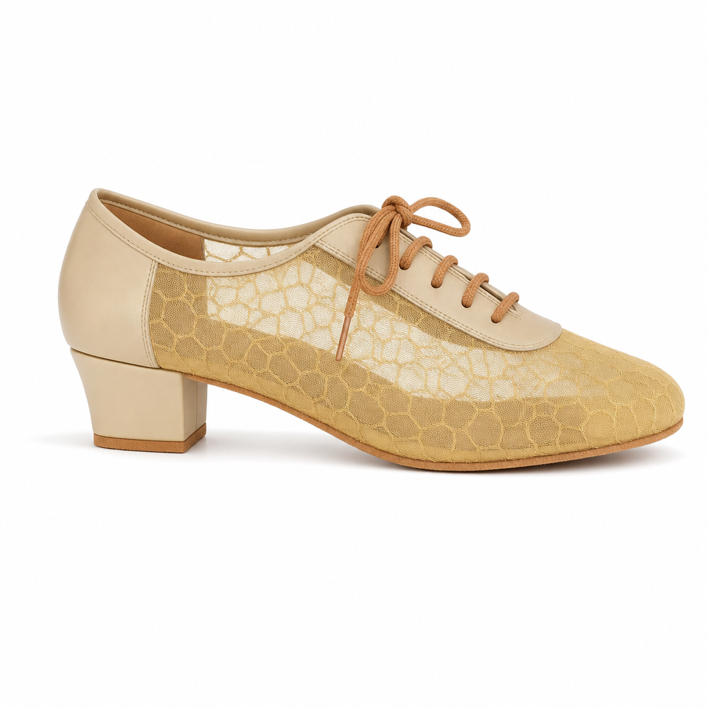 Golden Whisper Mesh - EveriseDanceShoes