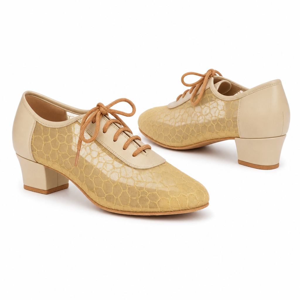 Golden Whisper Mesh - EveriseDanceShoes