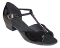 Black T-Strap Dance Shoes #160915B - Everise Dance Shoes