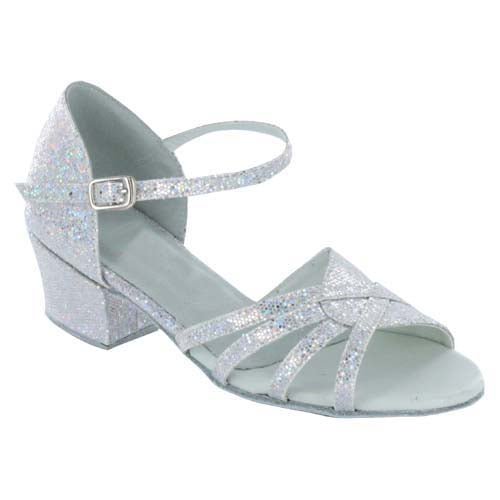 Silver Glitter #174905B - EveriseDanceShoes