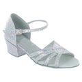 Silver Glitter Dance Shoes #174905B - Everise Dance Shoes